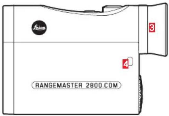 LEICA Rangemaster CRF 2800.COM - 各部件名稱 - 3