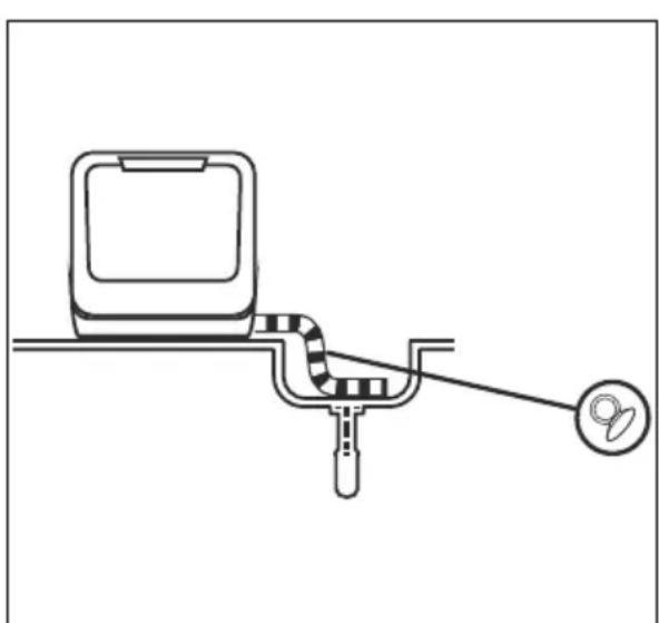 MEDION MD 37217 - Évacuation du tuyau dans un lavabo/récipient - 1