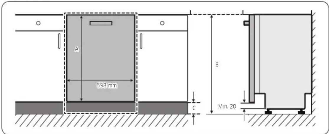 SAMSUNG DW60A6090IB - FBI-modellen (FBI-schuivend, DW60A60\*\*IB) - 1