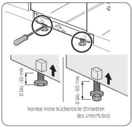 SAMSUNG DW60A6090IB - SCHRITT 6 Ausrichten der Spulmaschine - 1