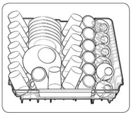 SAMSUNG DW60A6090IB - Oberkorb - 1