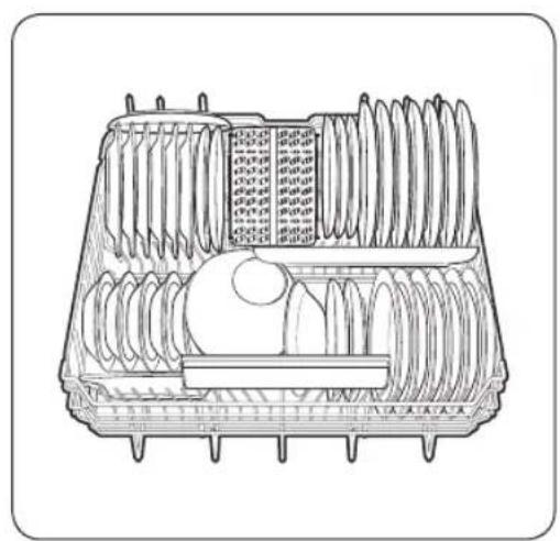SAMSUNG DW60A6090IB - Panier inférieur - 2