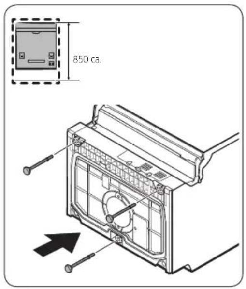 SAMSUNG DW60A6090IB - SCHRITT 2 So setzen Sie den Unterfuß ein (außer bei freistehenden Modellen) - 1