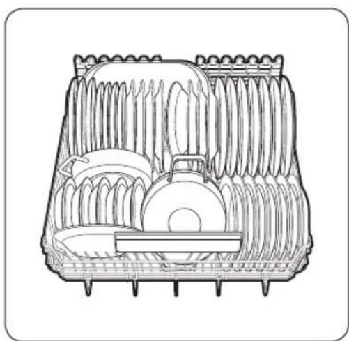 SAMSUNG DW60A6090IB - Lower rack - 1