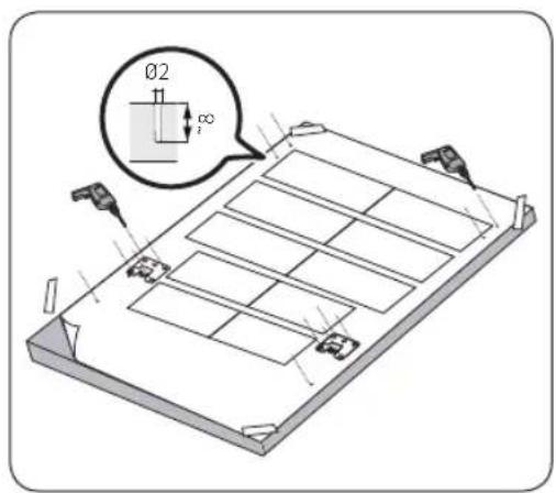 SAMSUNG DW60A6090IB - PASSAGGIO 5 Installare il pannello decorativo (per i modelli ad incasso) - 1