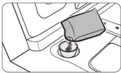 SAMSUNG DW60A6090IB - Filling the salt storage - 2