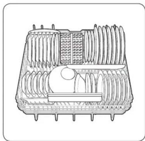 SAMSUNG DW60A6090IB - Lower rack - 2