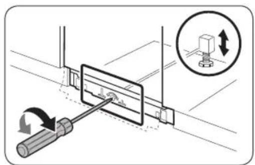 SAMSUNG DW60A6090IB - SCHRITT 6 Ausrichten der Spulmaschine - 2