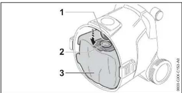 STIHL SE 33 - Picking up slightly moist dirt - 1