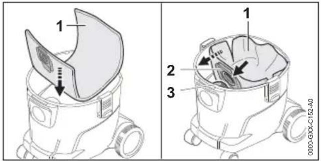 STIHL SE 33 - Saugen von trockenem und feinem Staub - 1