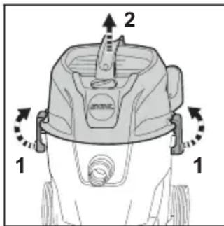 STIHL SE 33 - Nass-/Trockensauger zusammenbauen - 1
