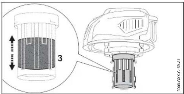 STIHL SE 33 - Contrôle du flotteur - 1