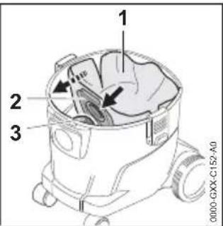 STIHL SE 33 - Picking up fine dry dust - 2