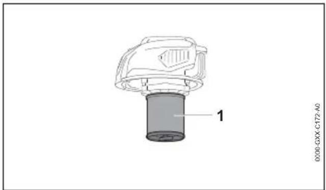 STIHL SE 33 - Patroonfilter controleren - 1