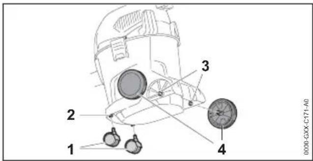 STIHL SE 33 - Assembling the Wet/Dry Vacuum Cleaner - 2