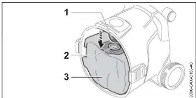 STIHL SE 33 - Saugen von leicht feuchtem Schmutz - 1