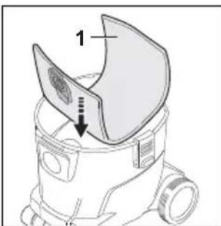 STIHL SE 33 - Picking up fine dry dust - 1