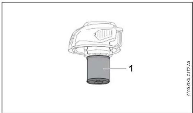 STIHL SE 33 - Contrôle du filtre à cartouche - 1