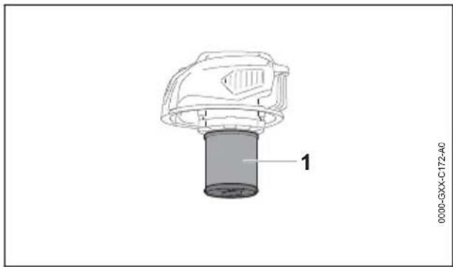 STIHL SE 33 - Checking the cartridge filter - 1