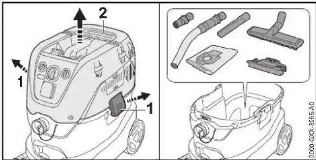STIHL SE 133 ME - Márka-/kuivaimurin kokoaminen - 1