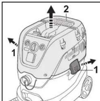 STIHL SE 133 ME - A nedes/száraz porszívo összeszerelése - 1