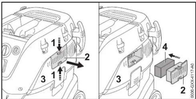 STIHL SE 133 ME - A hútǒlevegǒ szǔrǒ ellenǒrzěse - 1