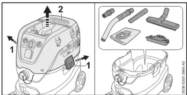 STIHL SE 133 ME - Crno6yBaHe Ha npaxocmykaKkata 3a Mokpo n cyxo noHCTBaHe - 1