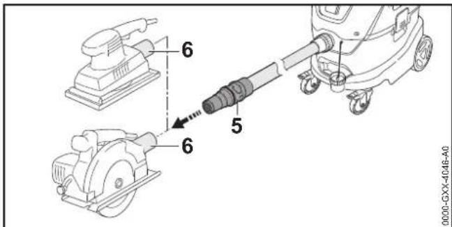 STIHL SE 133 ME - Σύνδεης ἐύκαμπου σωλήνα αυρόφηης - 5