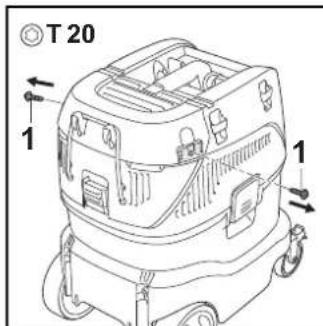 STIHL SE 133 ME - Assemblare l'aspiratore a umido/a secco - 3