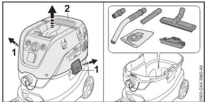 STIHL SE 133 ME - C60pKa nblncocca dIy BnaXho/CyxOy6OpKn PnHaJneKHOCTN, NOCTaBneHHbE B KOMJIeKTe, HAXoJrB yynakOBouHOn KOPO6Ke N B pe3epByape. - 1