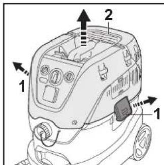 STIHL SE 133 ME - Zmontovanie vysávača na mokré/suché vysávanie - 1