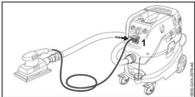 STIHL SE 133 ME - Munkavégzs a nedves/száraz porszívo elektrmos kisgép csatlakoztatasakor történő automatikus be-/és kikapcsolódási funkciójával - 1
