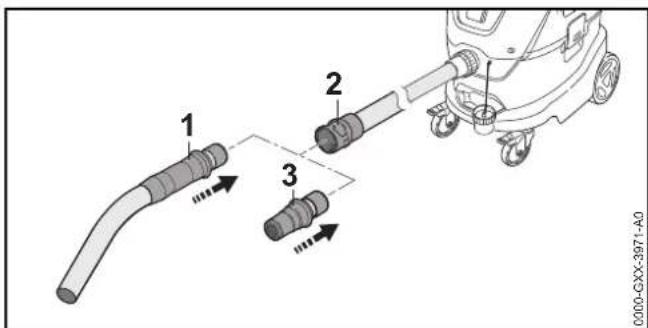STIHL SE 133 ME - YcTaHOBka pyuHoi Tpy6Kn nn aanTepa - 1