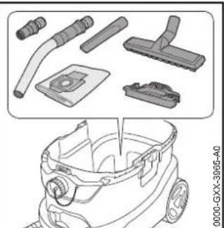 STIHL SE 133 ME - Assemblare l'aspiratore a umido/a secco - 2