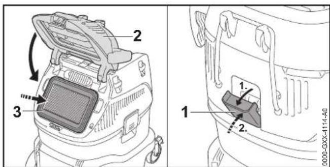 STIHL SE 133 ME - Filter prufen - 4