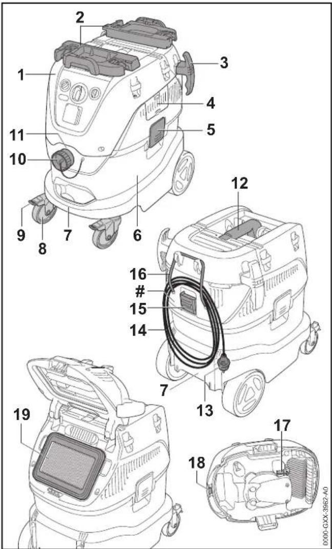 STIHL SE 133 ME - Aspirateur eau et poussière - 1