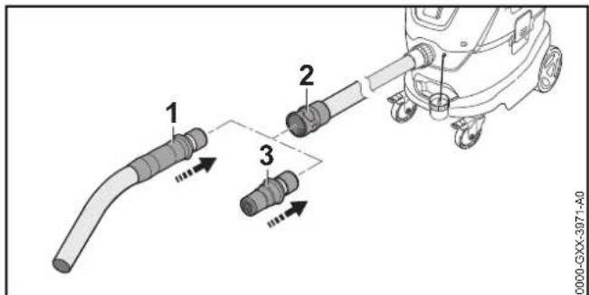 STIHL SE 133 ME - Montera handtagsskaftet aller adaptern - 1