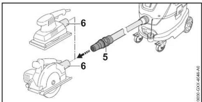 STIHL SE 133 ME - Montera och demontera tillbehör - 1