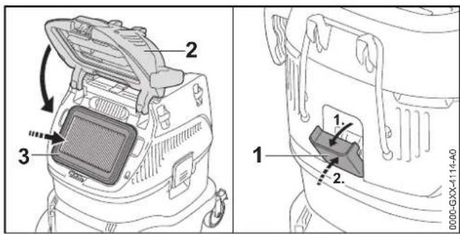 STIHL SE 133 ME - Kontrola filtra - 4