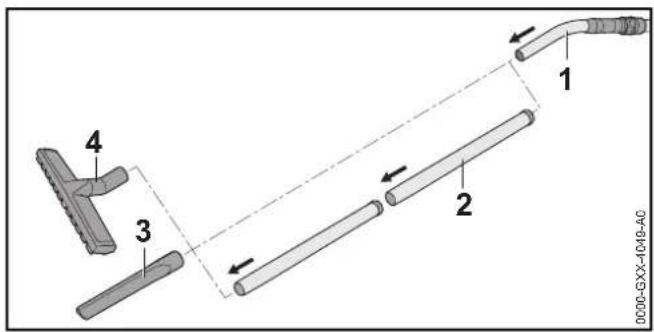 STIHL SE 133 ME - MoHTIpaHHe Ha npHaIaJIeXHoCTn - 1