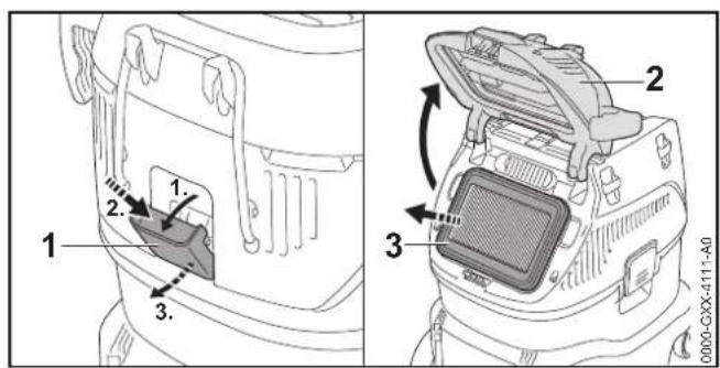 STIHL SE 133 ME - Filter prufen - 1