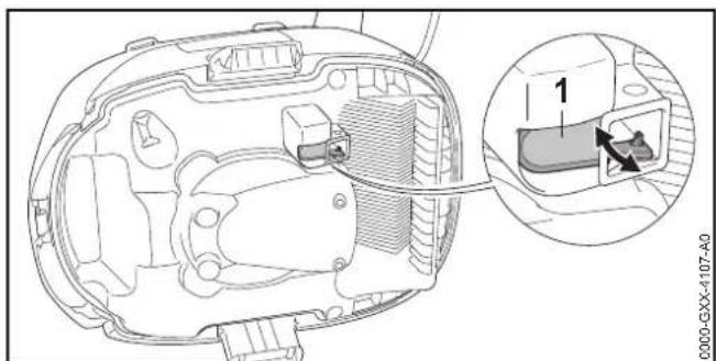 STIHL SE 133 ME - Kontrol af svommeren - 1