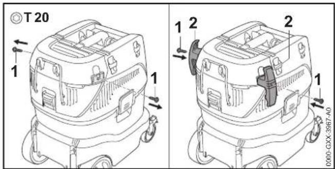 STIHL SE 133 ME - Asamblarea aspiratorului umed/uscat - 2