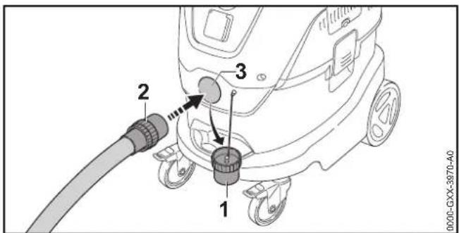 STIHL SE 133 ME - Montare il tubo di aspirazione - 1