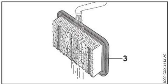 STIHL SE 133 ME - Cleaning the filter - 2