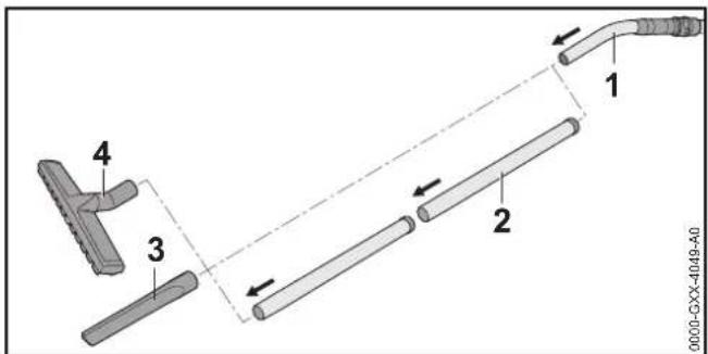 STIHL SE 133 ME - Installing accessories - 1