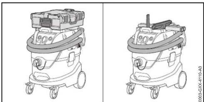 STIHL SE 133 ME - Práca s automatickym zapnutim a vypnutim vysávača na mokré/suché vysávanie prostrednictvom pripojeného elektrického náradia - 2