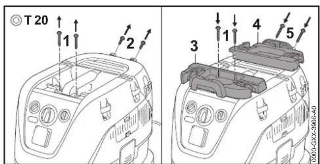 STIHL SE 133 ME - Montere holderen for en verktoyboks - 1