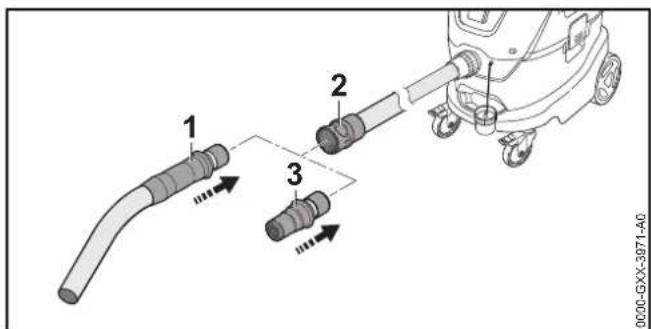 STIHL SE 133 ME - Handrohr, Adapter anbauen und abbauen - 1