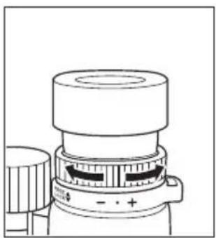 NIKON Monarch HG 10x42 - Dioptria e mecanismo de trava de dioptria - 3